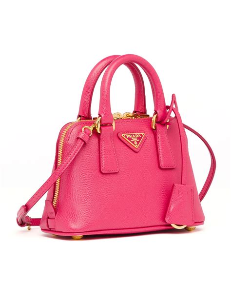 small pink Prada bag